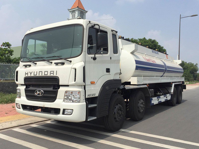 XE BỒN HYUNDAI HD320 20M3 CHỞ DẦU DIESEL