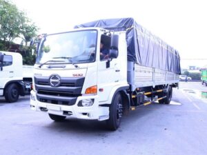 XE TẢI HINO FG8JP7A 8 TẤN THÙNG BẠT GẮN BỬNG NÂNG