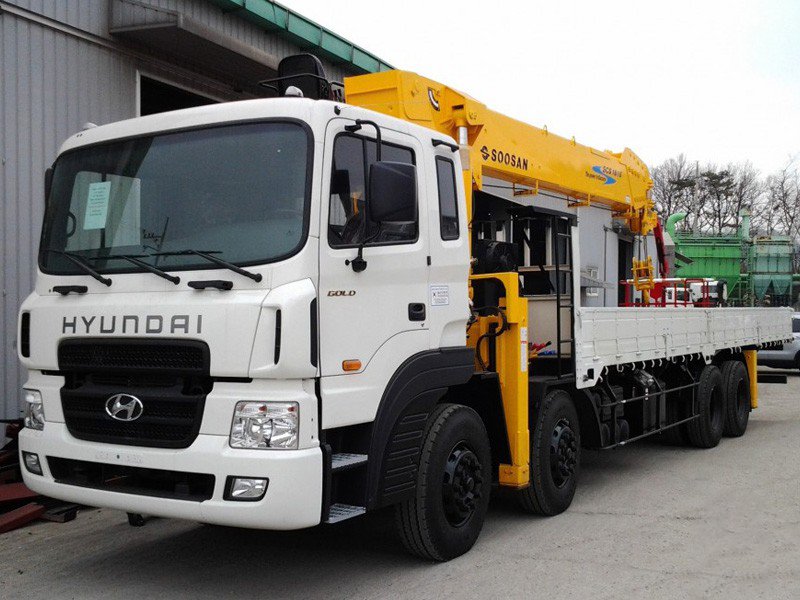 XE TẢI HYUNDAI HD320 8 TẤN GẮN CẨU SOOSAN SCS1015LS 10 TẤN 5 KHÚC - Ảnh 4