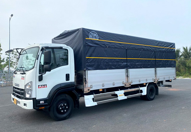 XE TẢI ISUZU FRR90NE4 6 TẤN THÙNG MUI BẠT - Ảnh 3
