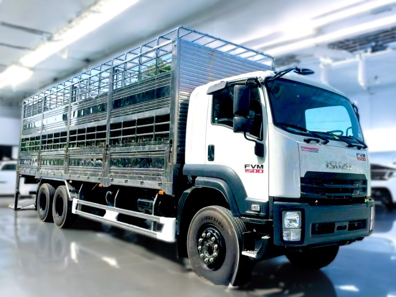 XE TẢI ISUZU FVM34WE4 11 TẤN 3 CHÂN CHỞ GIA SÚC - Ảnh 5