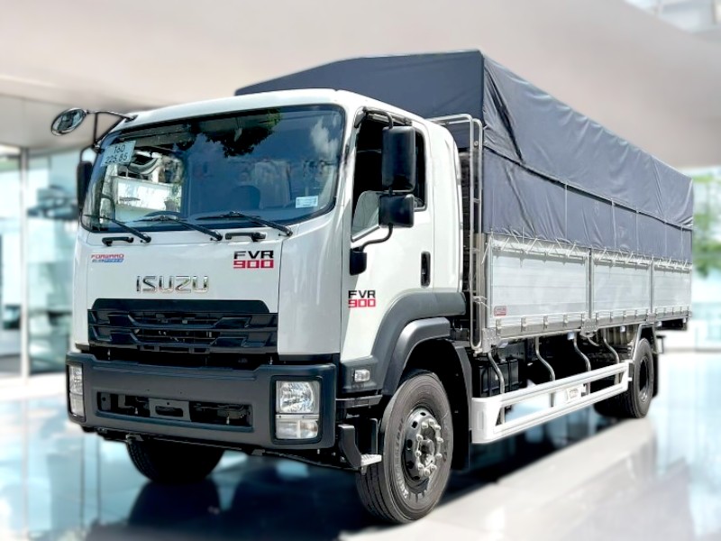 XE TẢI ISUZU FVR34QE4 9 TẤN THÙNG MUI BẠT - Ảnh 3