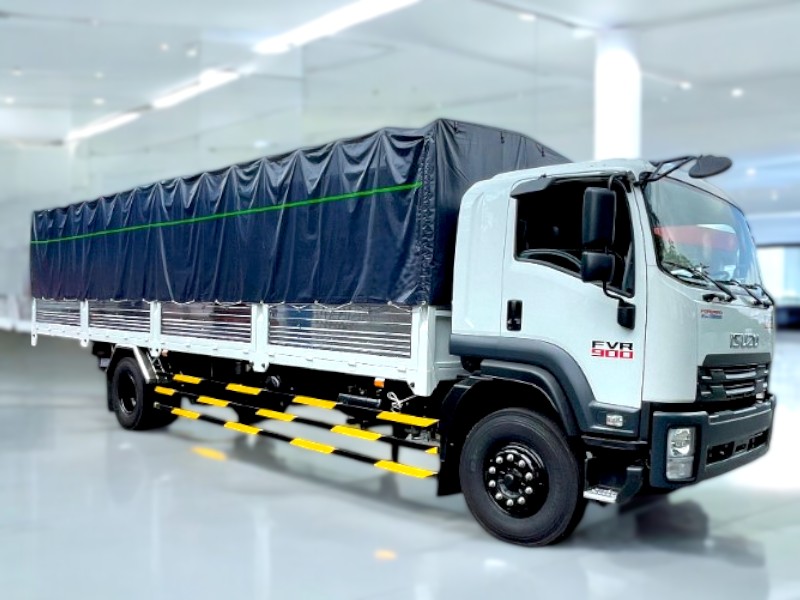 XE TẢI ISUZU FVR34QE4 9 TẤN THÙNG MUI BẠT - Ảnh 4