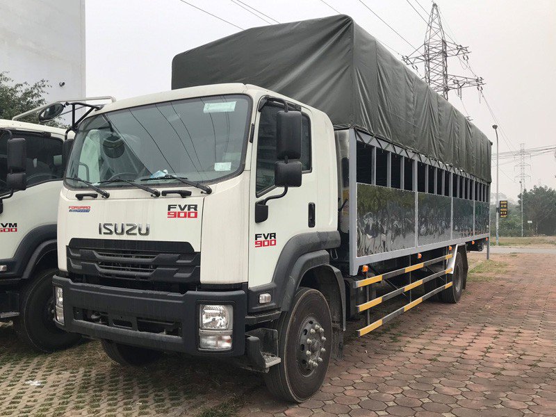XE TẢI ISUZU FVR34UE4 7 TẤN CHỞ MÔ TÔ XE MÁY - Ảnh 3