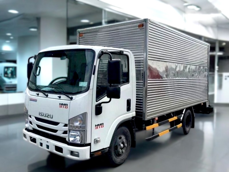 XE TẢI ISUZU NMR85HE4 3 TẤN THÙNG KÍN - Ảnh 4