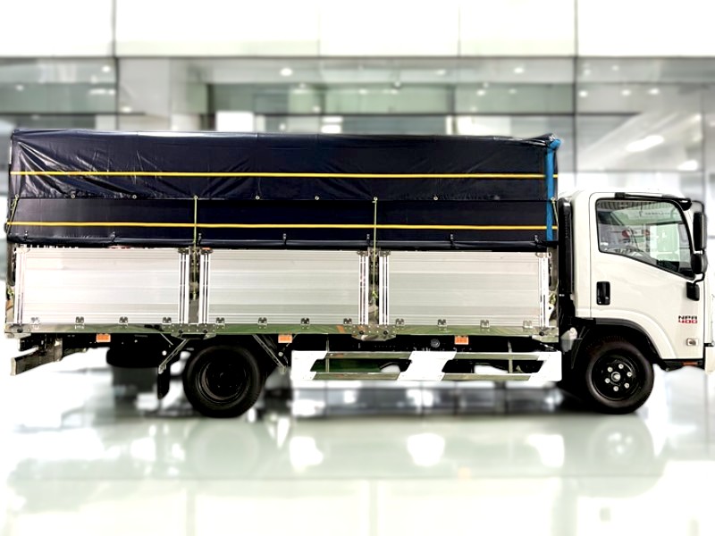 XE TẢI ISUZU NPR85KE4 3.5 TẤN THÙNG MUI BẠT - Ảnh 5