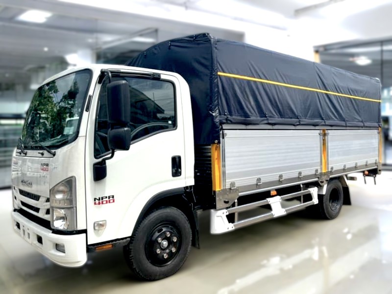 XE TẢI ISUZU NPR85KE4 3.5 TẤN THÙNG MUI BẠT - Ảnh 4