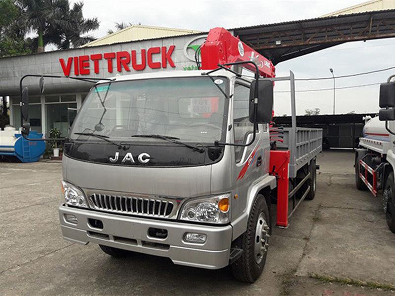 XE TẢI JAC 7.5 TẤN GẮN CẨU UNIC 5 TẤN 3 KHÚC